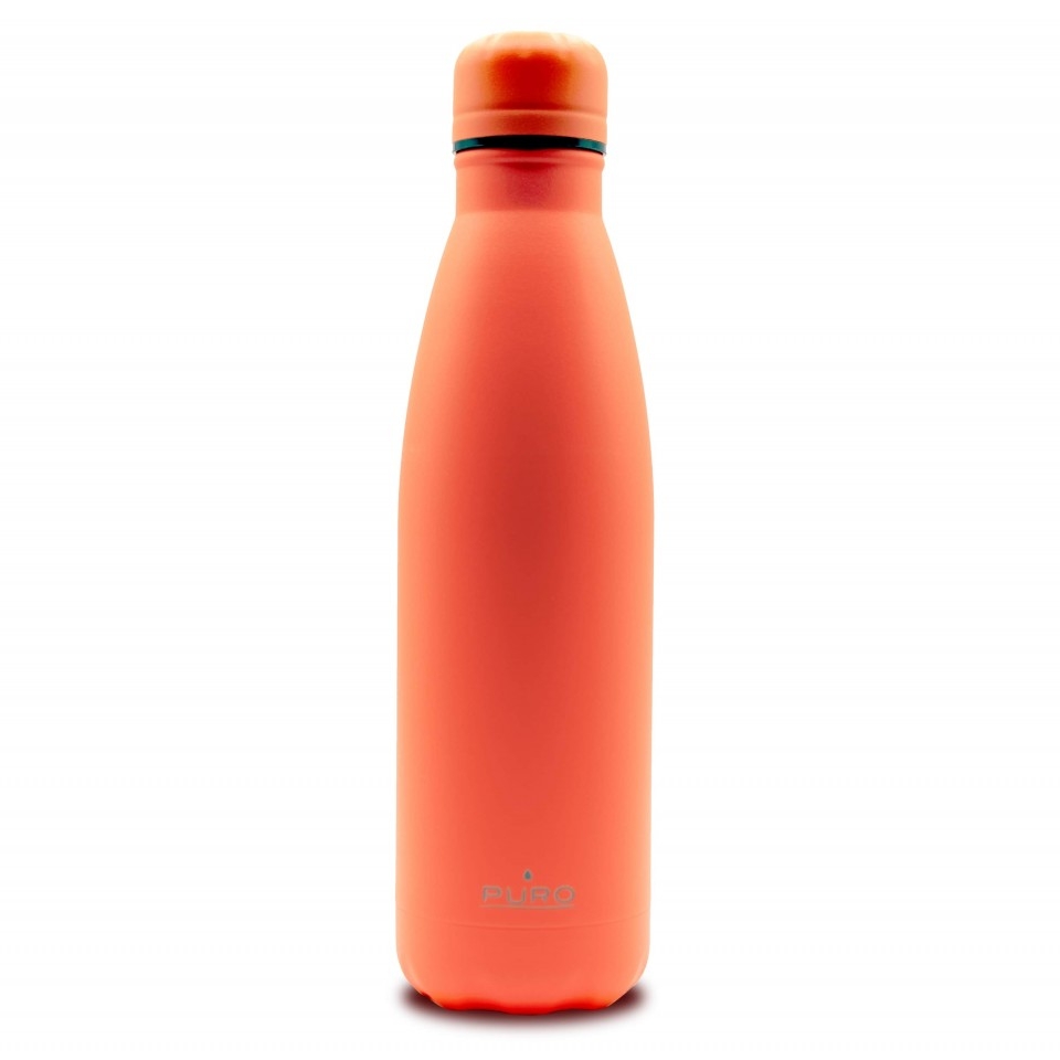 Puro Icon Arancio Fluo Double Wall Powder Bottle 500ml - Orange