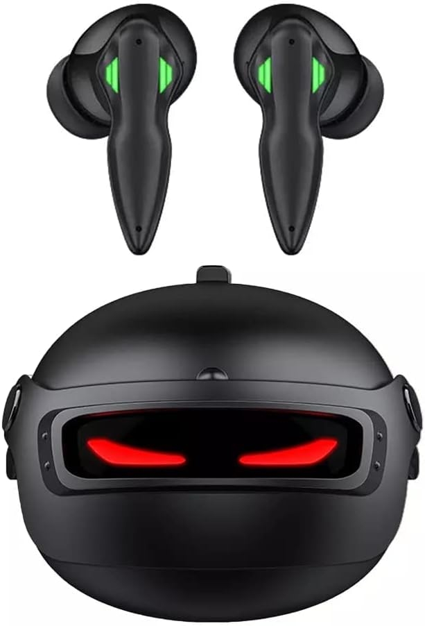 Recci REP-W48 Helmet Pubg Artifact TWS Earbuds - Ασύρματα Ακουστικά Bluetooth με Θήκη Φόρτισης - Black