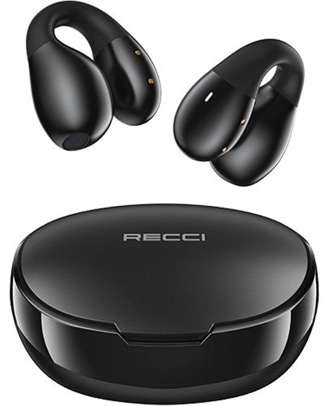 Recci REP-W66 Dynamic Wireless Earbuds - Ασύρματα Ακουστικά Bluetooth με Θήκη Φόρτισης - Black