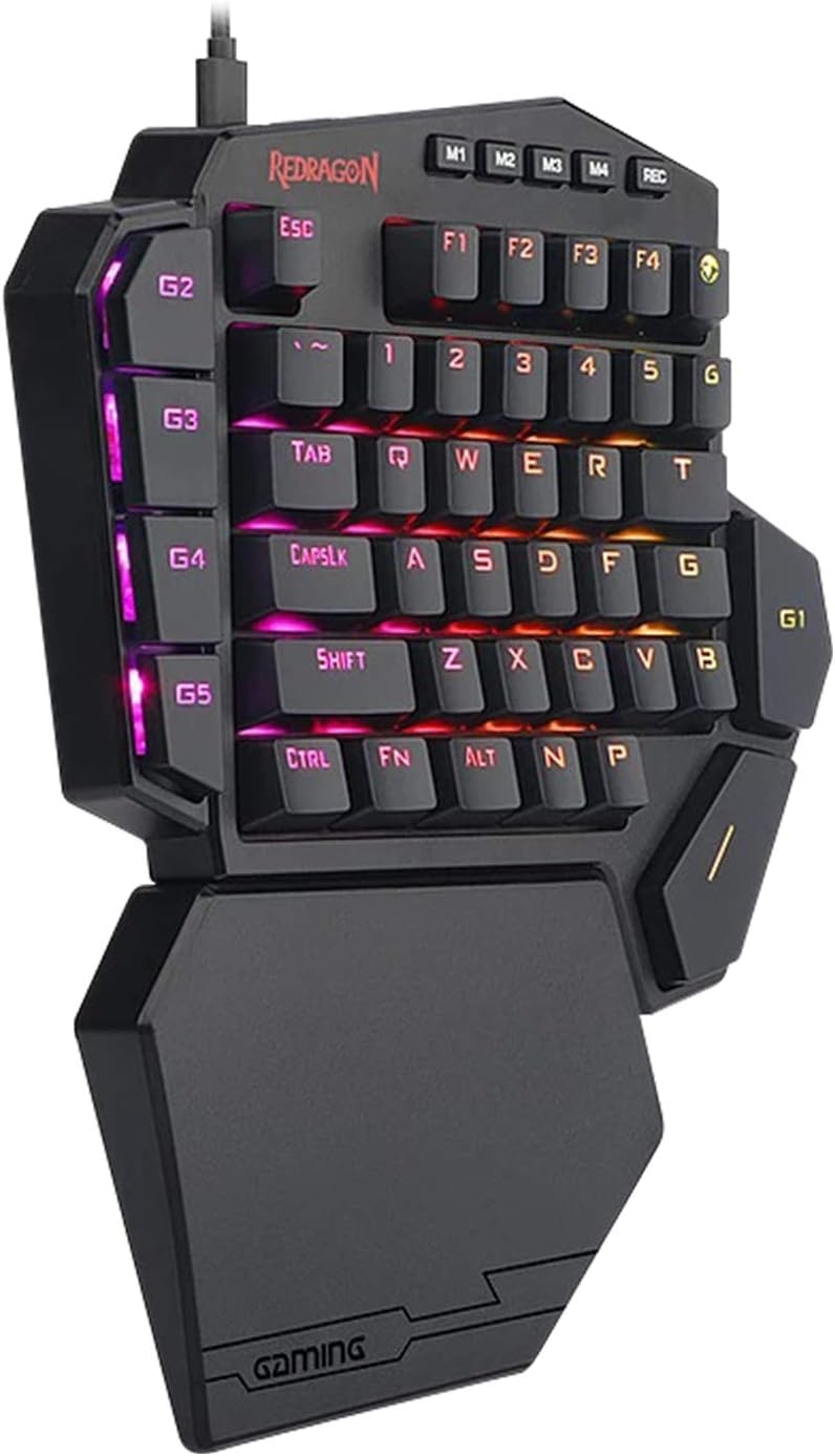 Redragon K585 RGB DITI Mechanical Gaming Keyboard - Ενσύρματο RGB Gaming Μηχανικό Πληκτρολόγιο με Outemu Blue Διακόπτες - US - Black