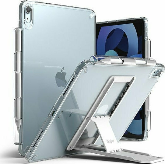 Ringke Fusion Combo Outstanding - Θήκη Apple iPad Air 7 2025 11" / iPad Air 6 2024 11" / Air 5 2022 10.9" / Air 4 2020 10.9" - Clear / Light Gray