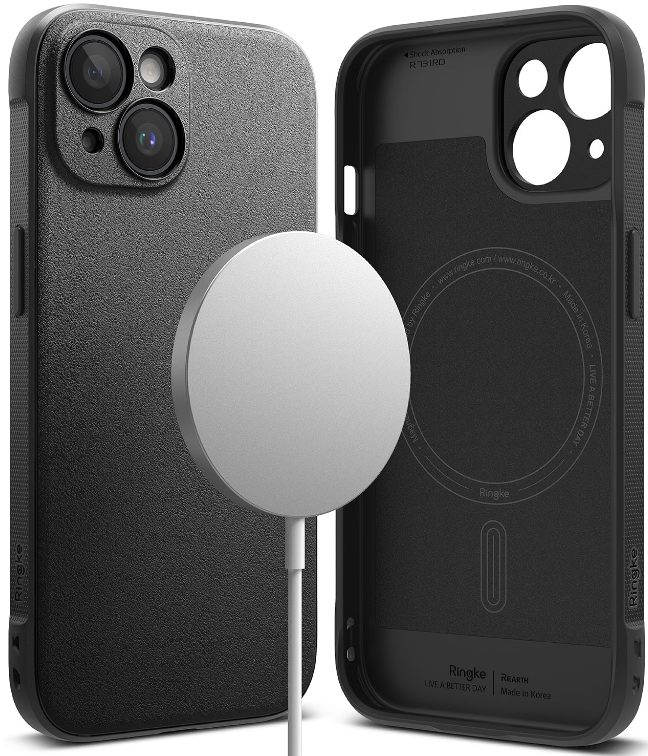 Ringke Onyx Magnetic - MagSafe Θήκη Σιλικόνης - Apple iPhone 15 - Black