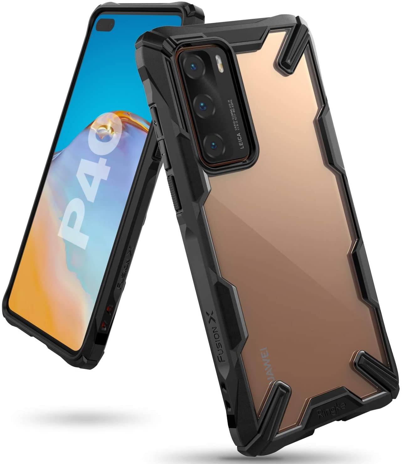 Ringke Fusion X Θήκη Σιλικόνης Huawei P40 - Black