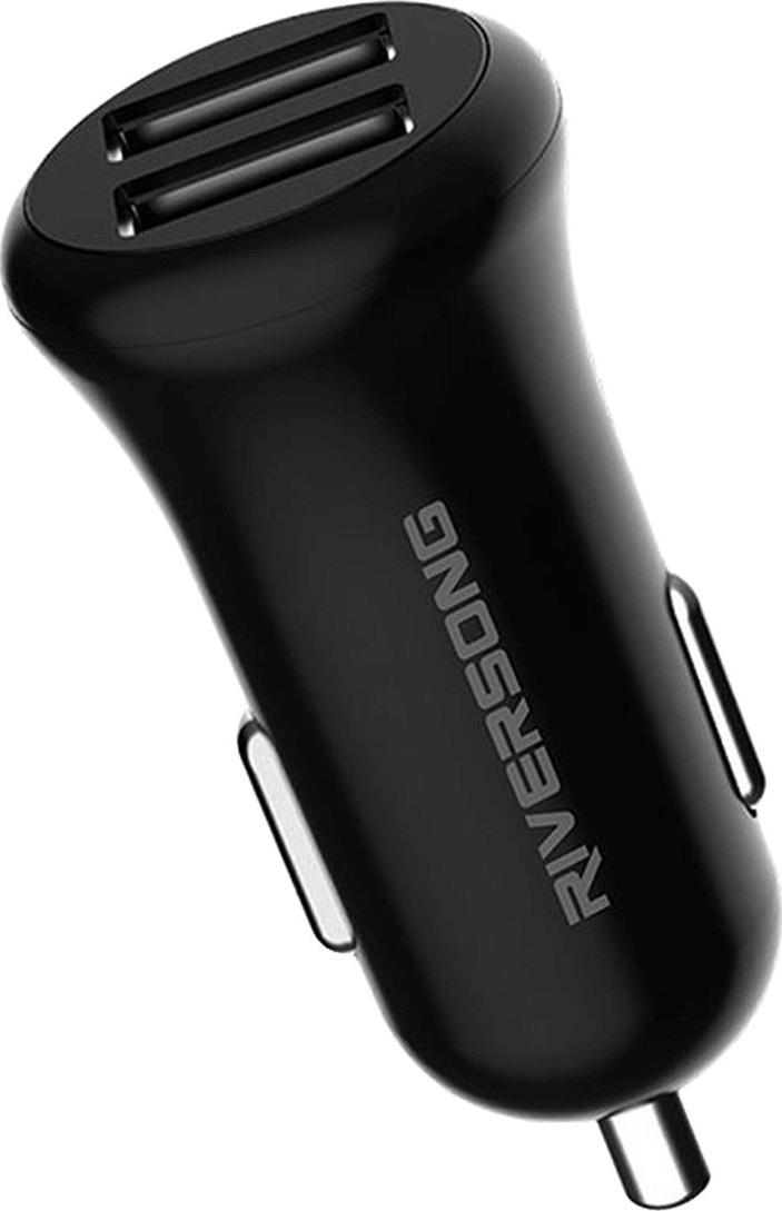 Riversong Car Charger Safari P5 - Φορτιστής Αυτοκινήτου 15W με 2 x USB 3.1A - Black (CC41C)