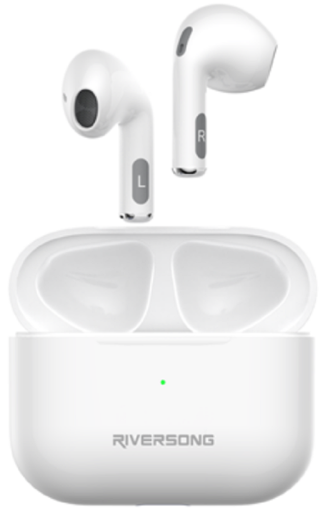 Riversong True Wireless Earbuds Air Mini Pro - Ασύρματα Ακουστικά Bluetooth Με Θήκη Φόρτισης - White