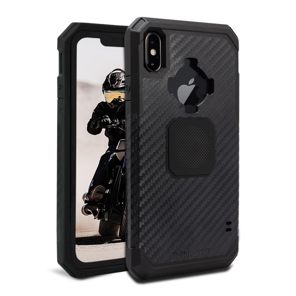 Rokform Rugged Θήκη iPhone XS Max με Μεταλλική Πλάκα για Μαγνητική Βάση Αυτοκινήτου - Black
