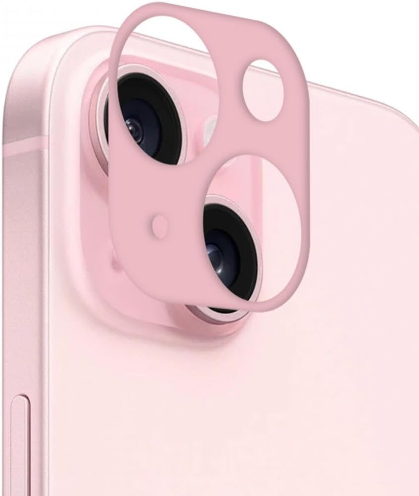 Rosso Camera Lens Protector - Προστατευτικό Κάλυμμα Κάμερας - Apple iPhone 15 / 15 Plus - Pink