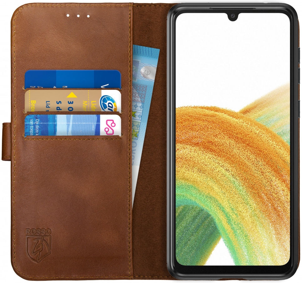 Rosso Deluxe Δερμάτινη Θήκη Πορτοφόλι Samsung Galaxy A33 5G - Brown