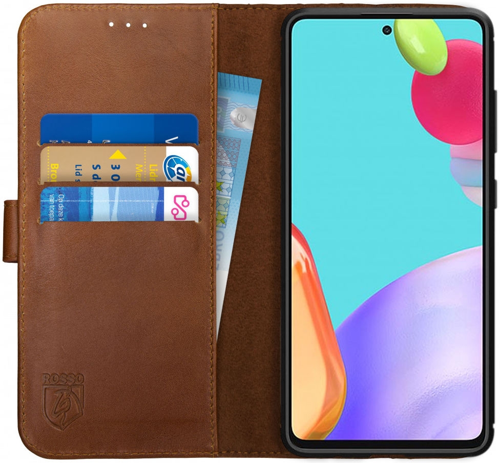 Rosso Deluxe Δερμάτινη Θήκη Πορτοφόλι Samsung Galaxy A52 / A52s 5G - Brown
