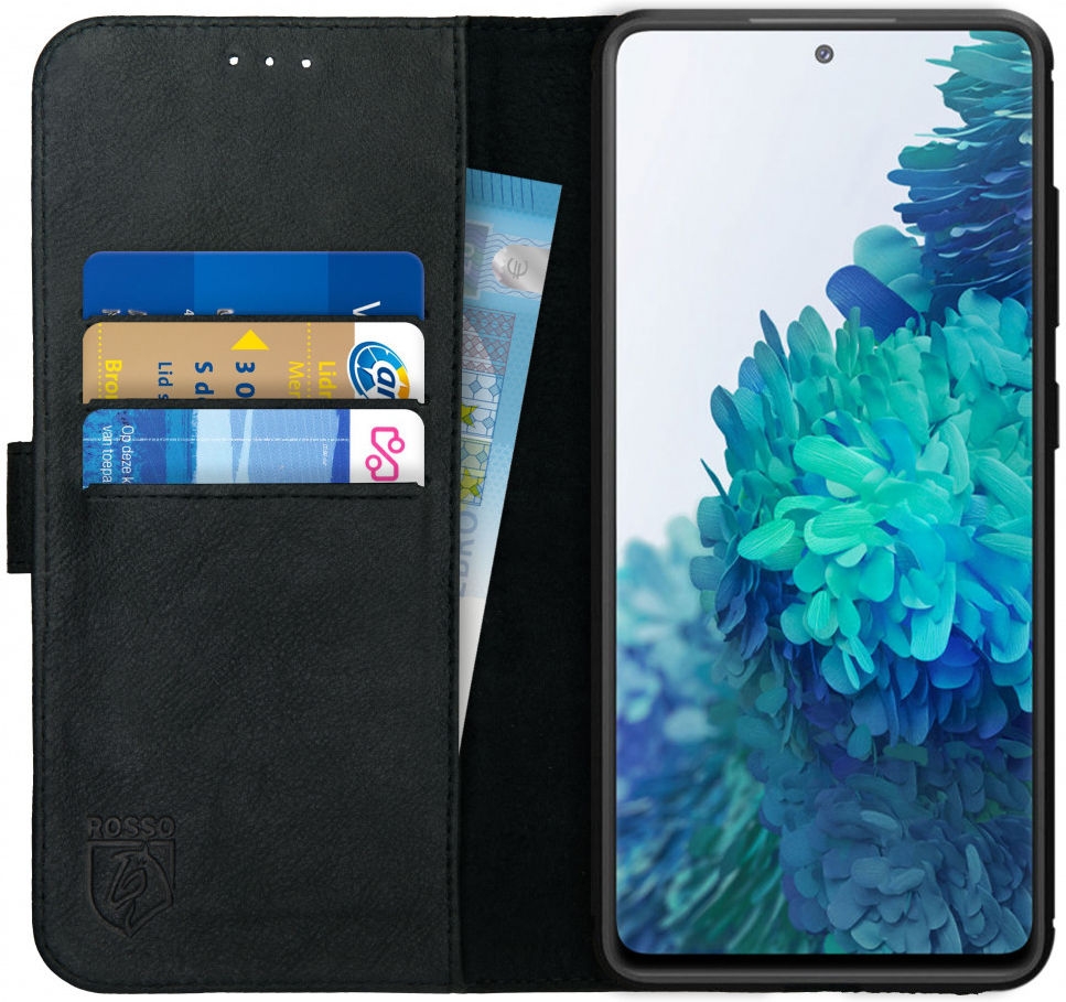 Rosso Deluxe Δερμάτινη Θήκη Πορτοφόλι Samsung Galaxy S20 FE - Black