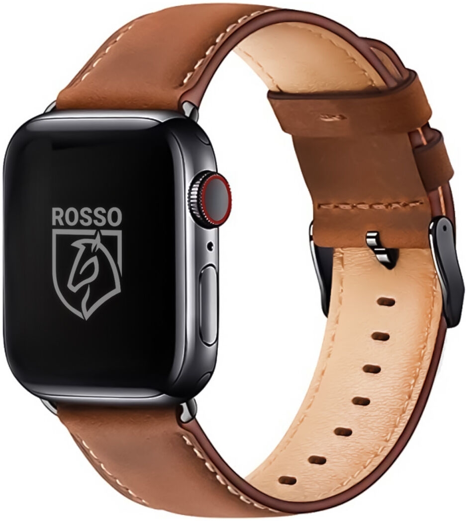 Rosso Deluxe Strap - Δερμάτινο Λουράκι Apple Watch Ultra/SE/11/10/9/8/7/6/5/4 (49/46/45/44mm) - Brown