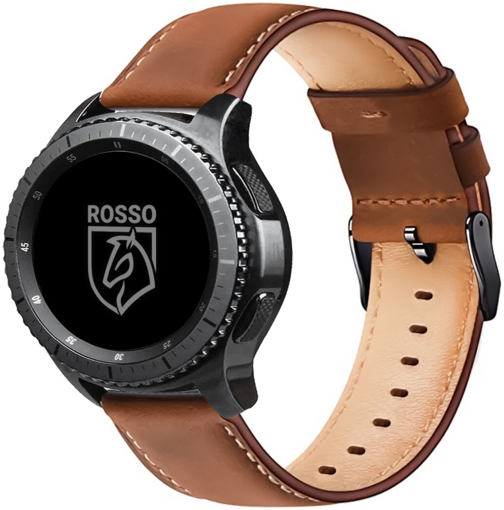 Rosso Deluxe Strap - Universal Δερμάτινο Λουράκι για Smartwatches (22mm) - Brown