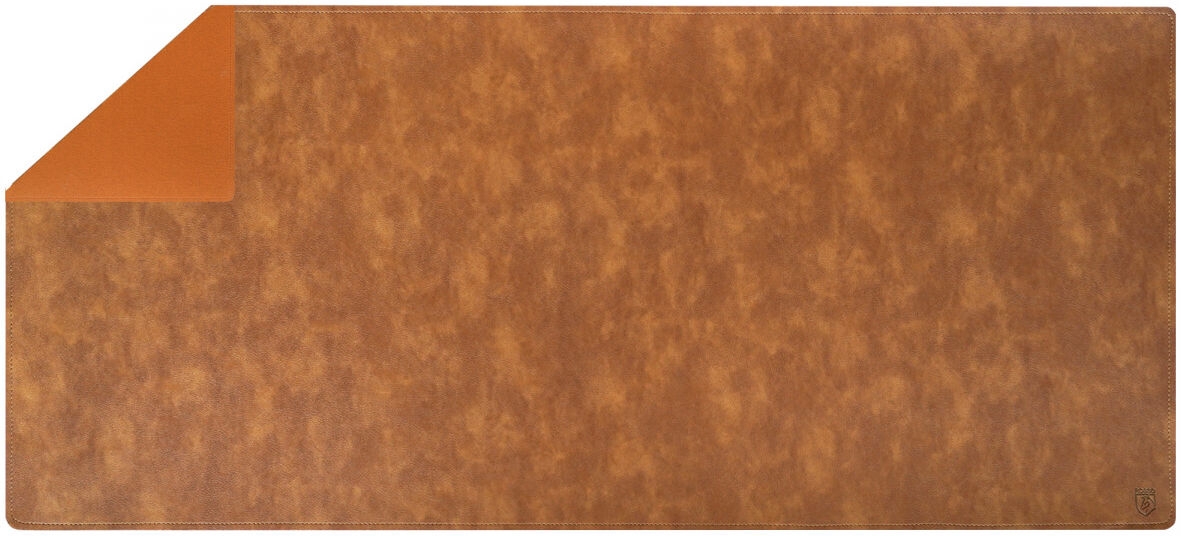 Rosso Element MouseMat - Gaming Mouse Pad / Σουμέν Γραφείου από PU Δέρμα - XXL - 90 x 40 cm - Brown