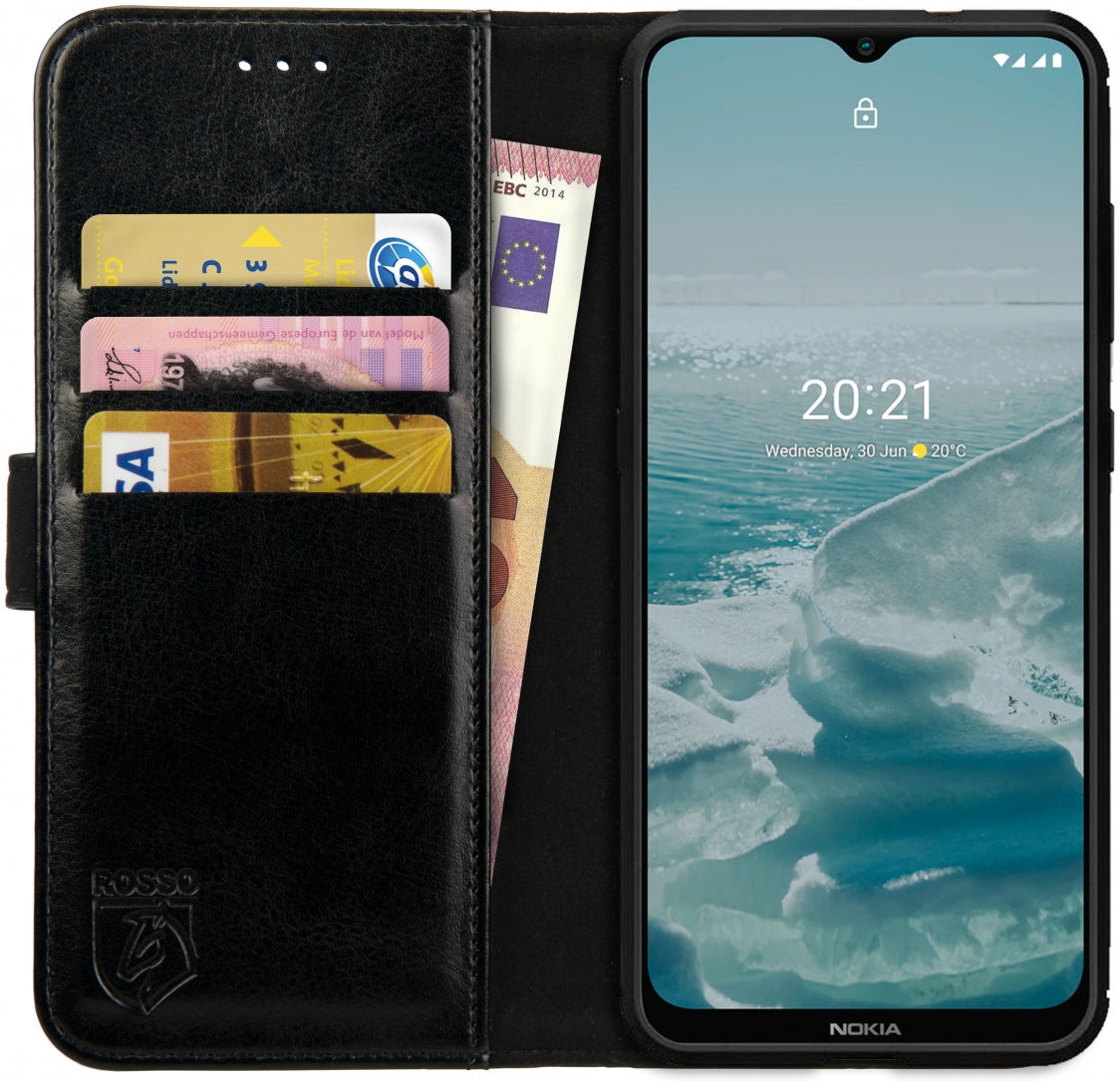 Rosso Element PU Θήκη Πορτοφόλι Nokia G20 / G10 - Black
