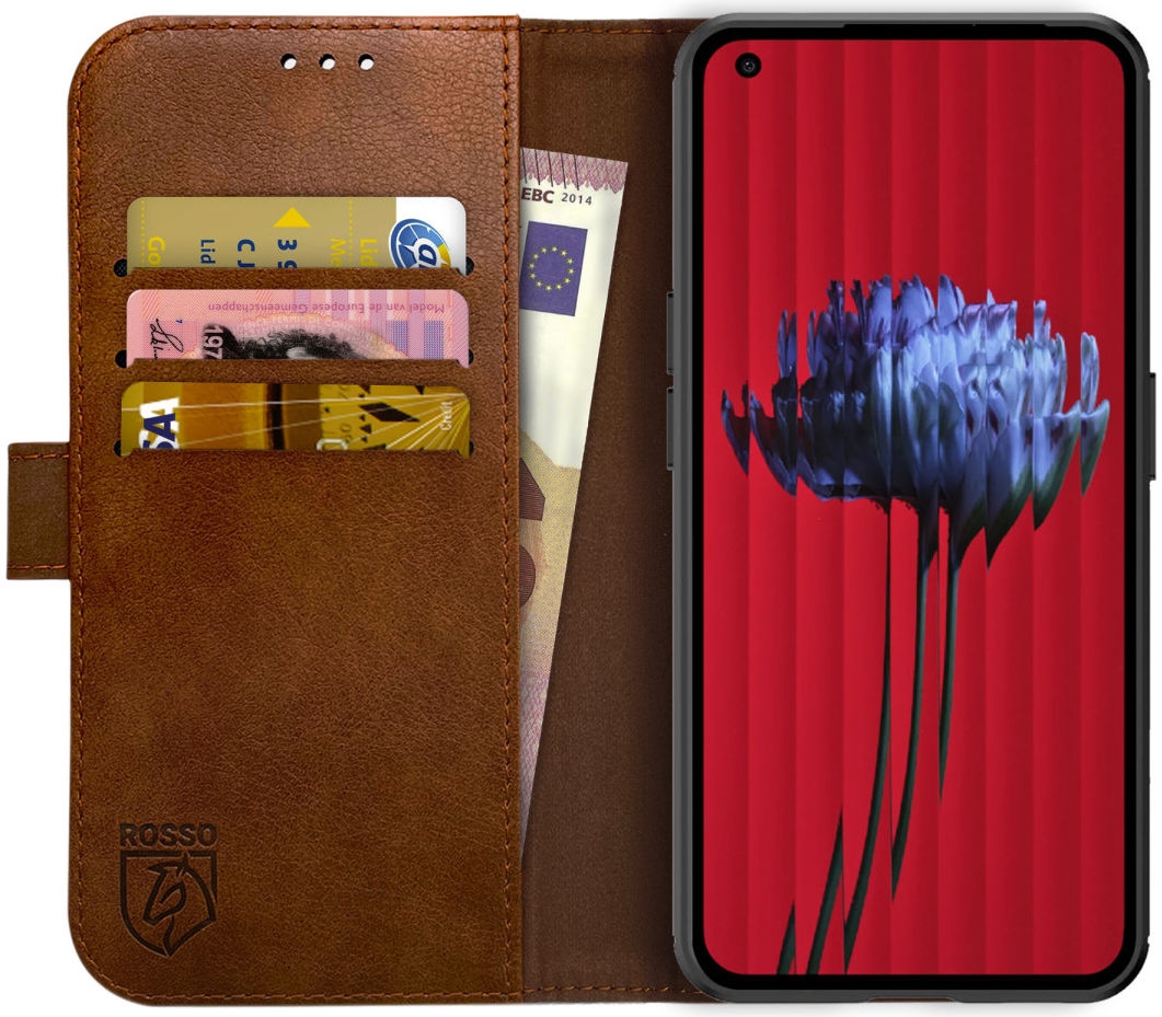 Rosso Element PU Θήκη Πορτοφόλι Nothing Phone 1 - Brown