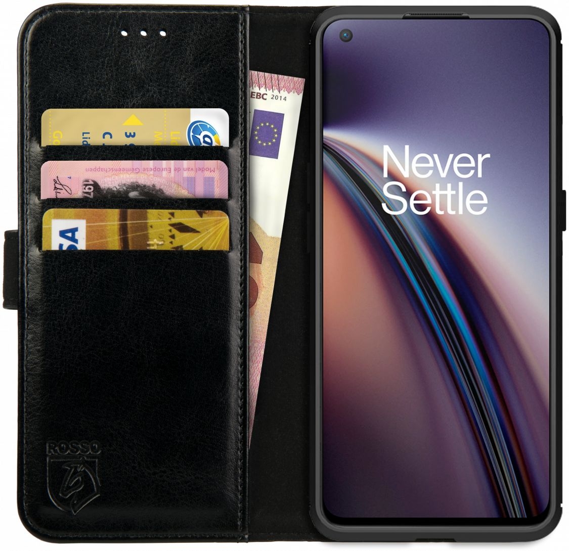 Rosso Element PU Θήκη Πορτοφόλι OnePlus Nord CE 5G - Black