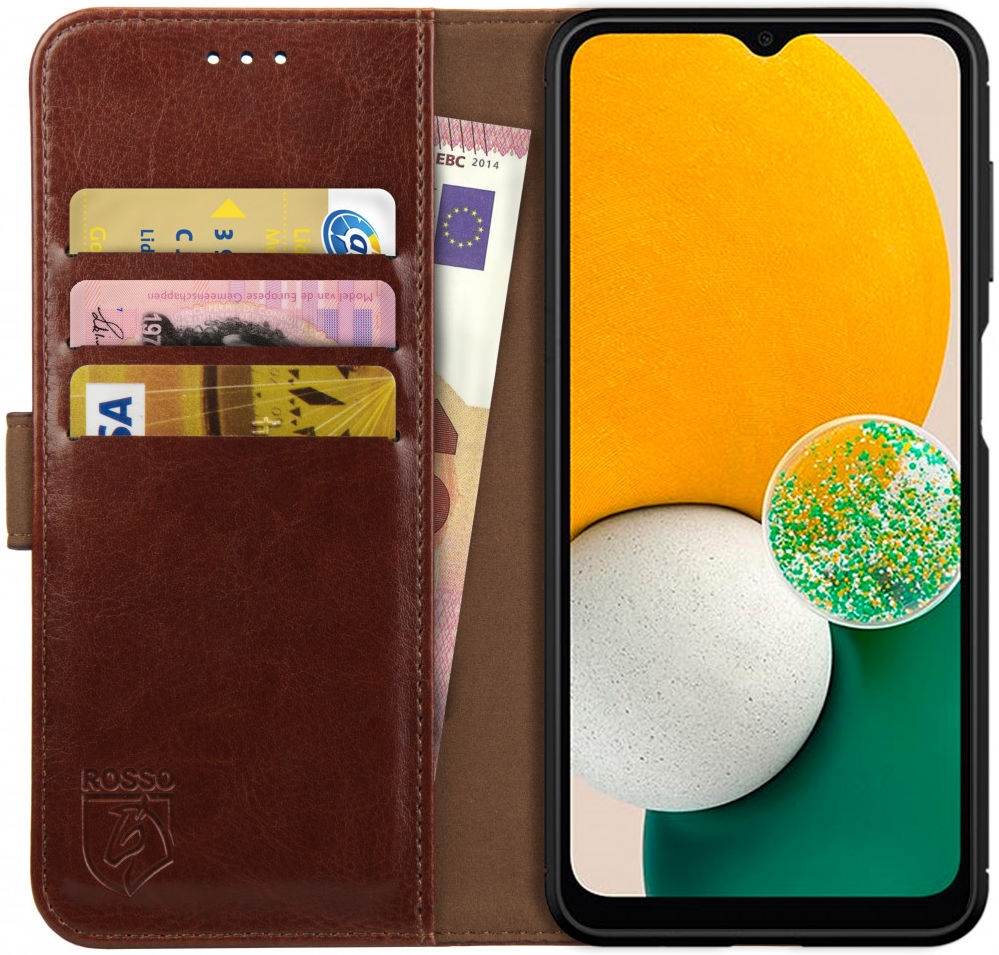 Rosso Element PU Θήκη Πορτοφόλι Samsung Galaxy A13 5G - Brown