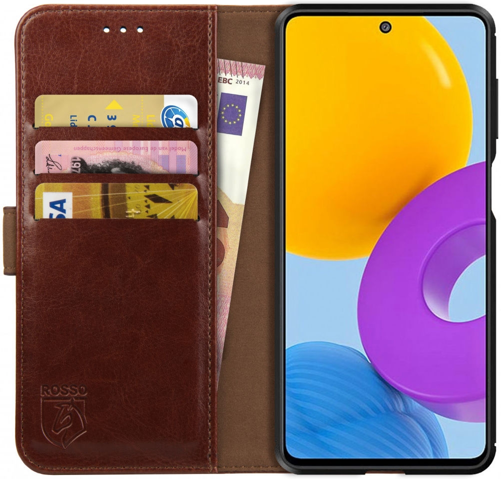 Rosso Element PU Θήκη Πορτοφόλι Samsung Galaxy M52 5G - Brown
