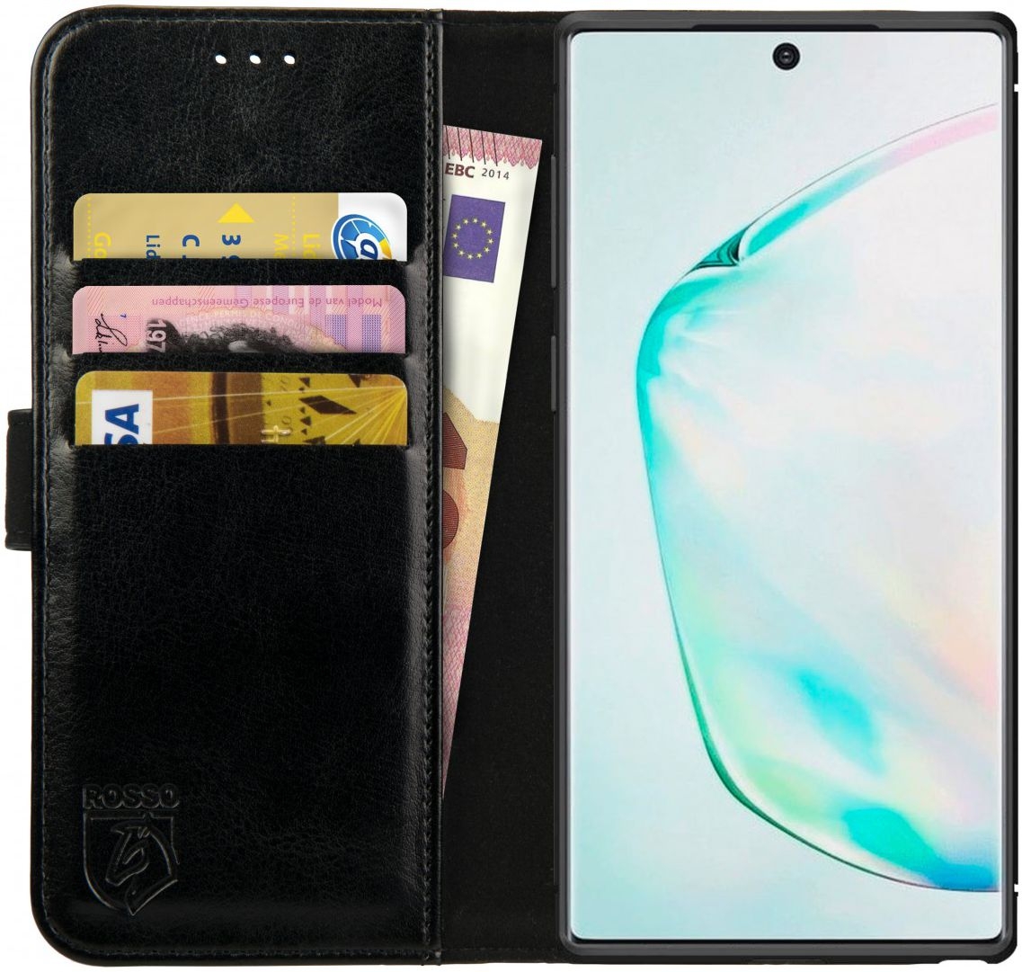 Rosso Element PU Θήκη Πορτοφόλι Samsung Galaxy Note 10 - Black