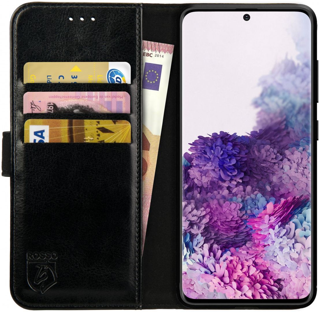 Rosso Element PU Θήκη Πορτοφόλι Samsung Galaxy S20 - Black