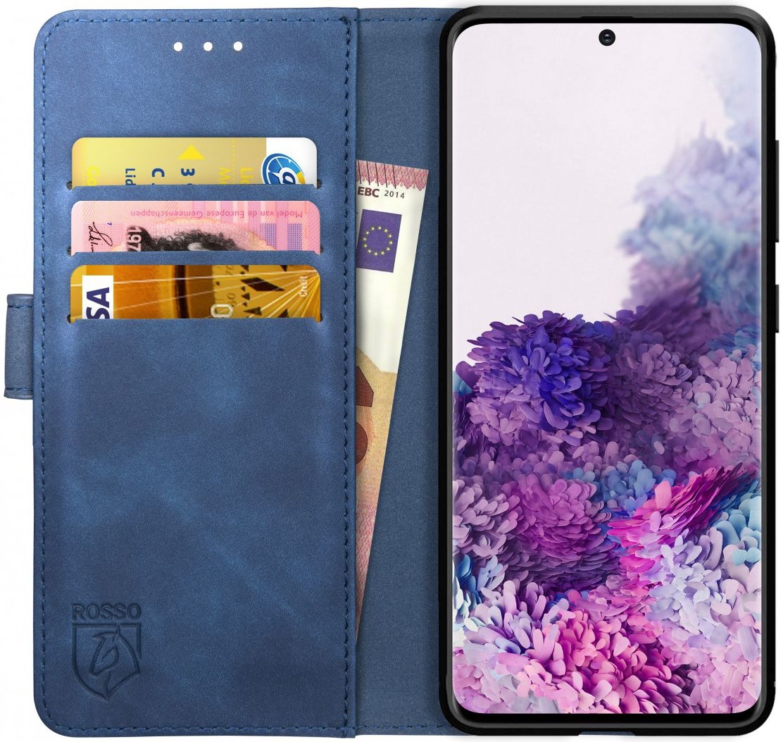 Rosso Element PU Θήκη Πορτοφόλι Samsung Galaxy S20 - Blue