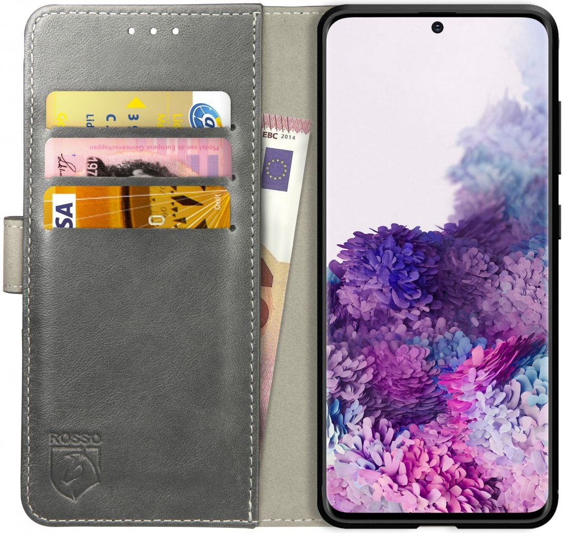 Rosso Element PU Θήκη Πορτοφόλι Samsung Galaxy S20 - Grey