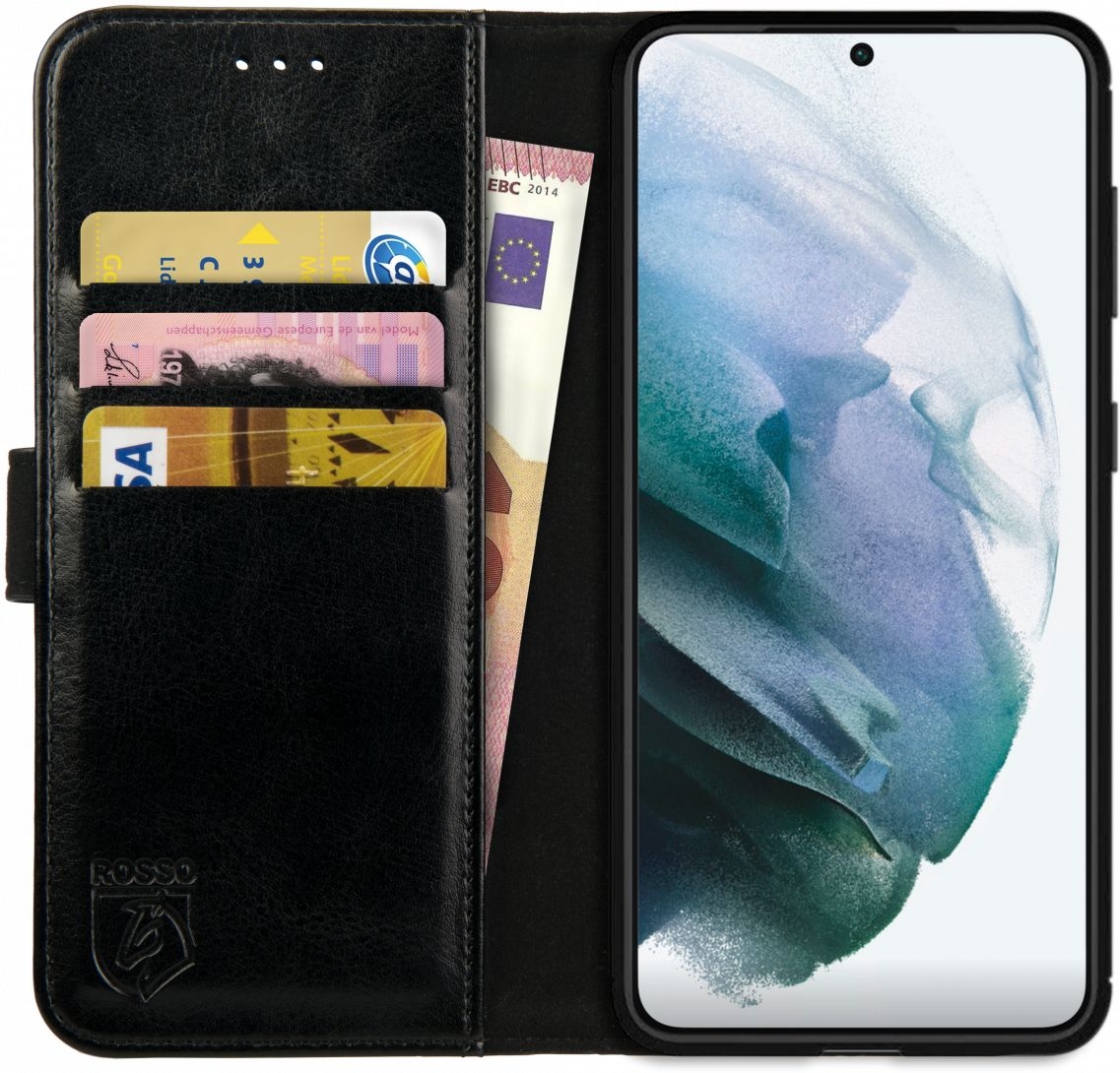 Rosso Element PU Θήκη Πορτοφόλι Samsung Galaxy S21 5G - Black