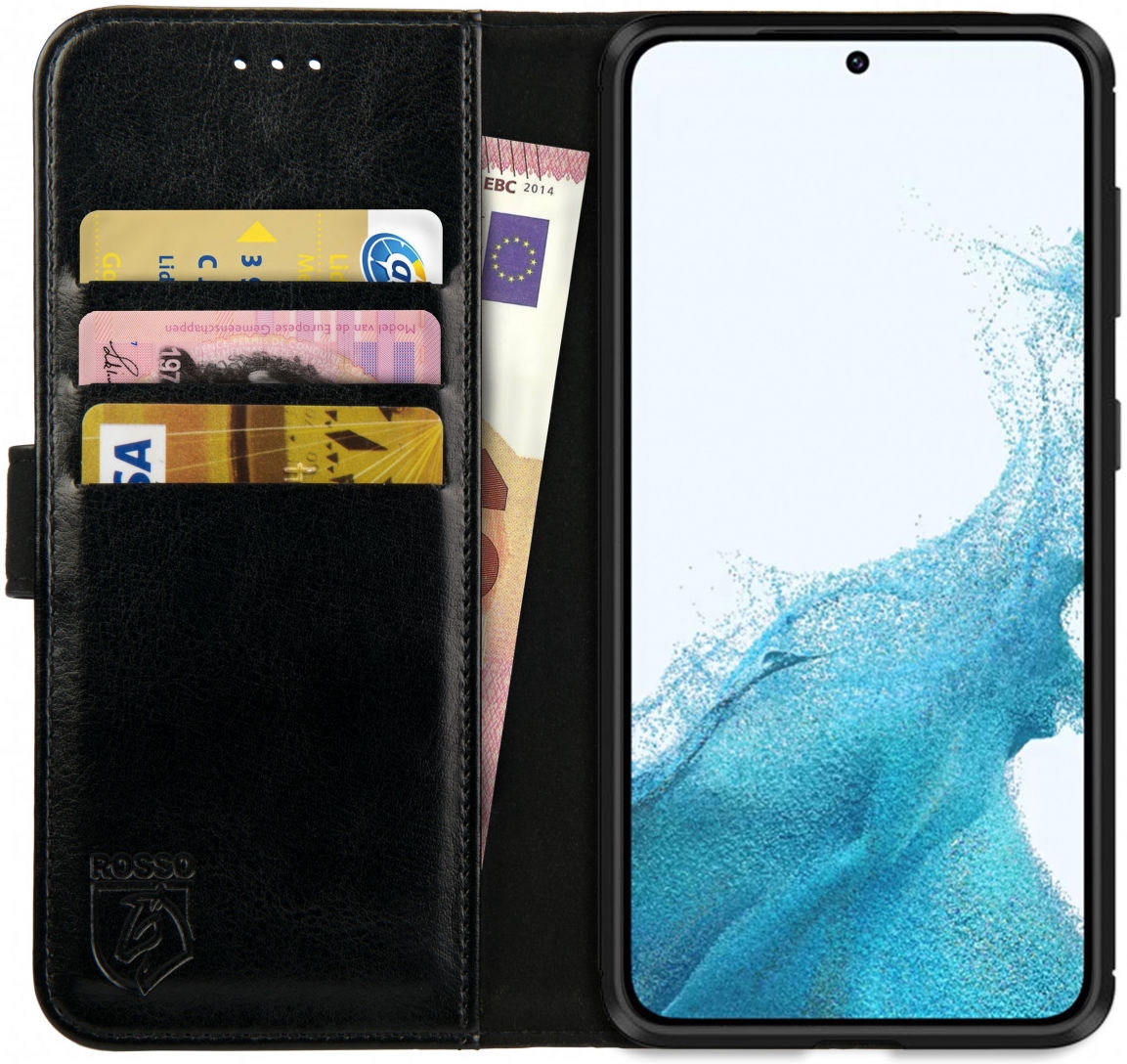 Rosso Element PU Θήκη Πορτοφόλι Samsung Galaxy S22 5G - Black