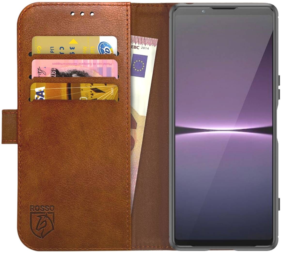 Rosso Element PU Θήκη Πορτοφόλι Sony Xperia 1 V - Brown