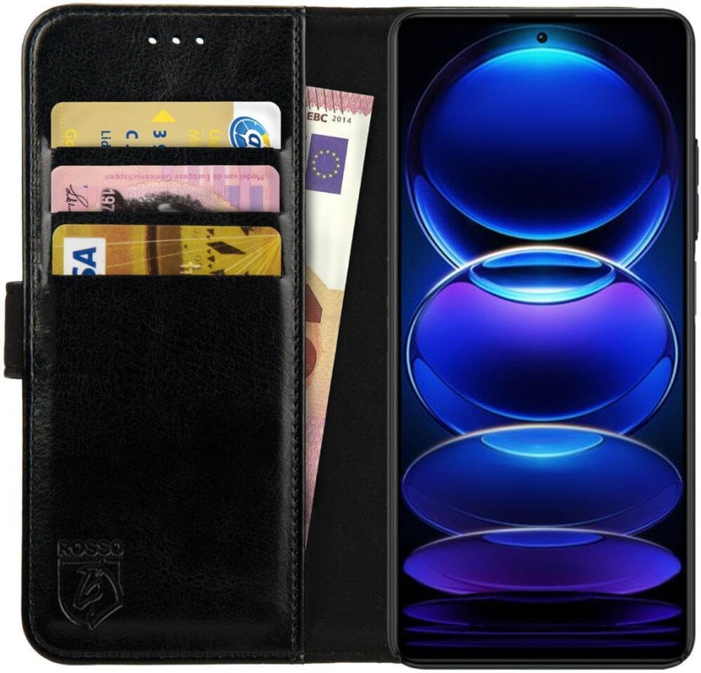 Rosso Element PU Θήκη Πορτοφόλι Xiaomi Redmi Note 11 Pro / Redmi Note 12 Pro 4G - Black
