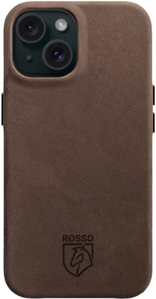 Rosso Elite Back Cover - Δερμάτινη Θήκη MagSafe - Apple iPhone 15 - Brown