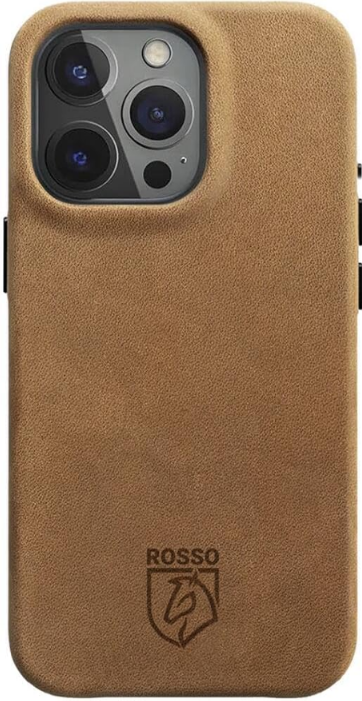 Rosso Elite Back Cover - Δερμάτινη Θήκη MagSafe - Apple iPhone 15 Pro - Light Brown