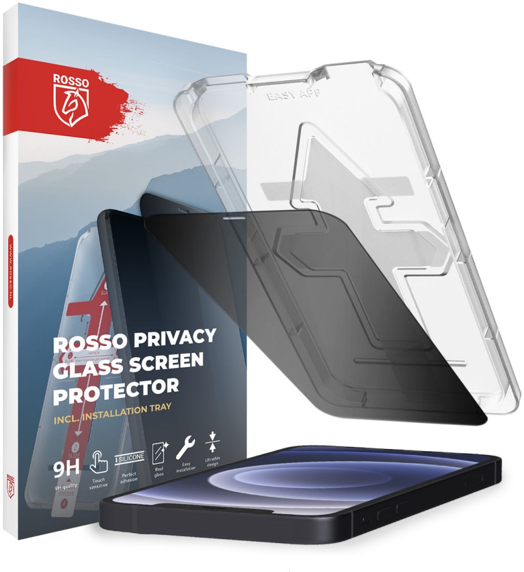 Rosso Privacy Tempered Glass - Αντιχαρακτικό Γυαλί Προστασίας Απορρήτου Οθόνης Apple iPhone 12 / 12 Pro 