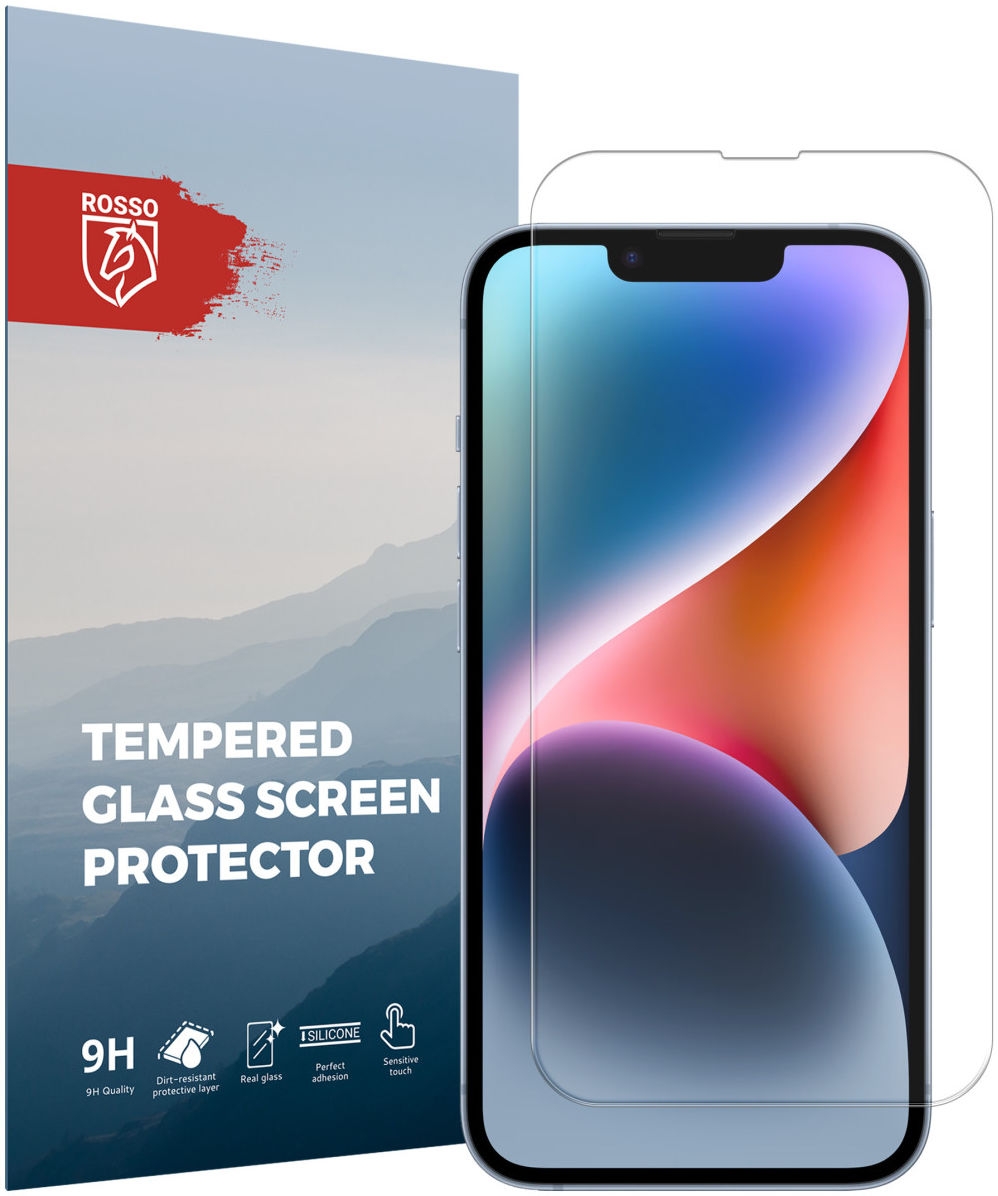 Rosso Tempered Glass - Αντιχαρακτικό Προστατευτικό Γυαλί Οθόνης Apple iPhone 14 - Clear