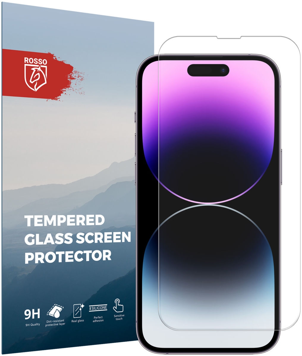 Rosso Tempered Glass - Αντιχαρακτικό Προστατευτικό Γυαλί Οθόνης Apple iPhone 14 Pro - Clear 