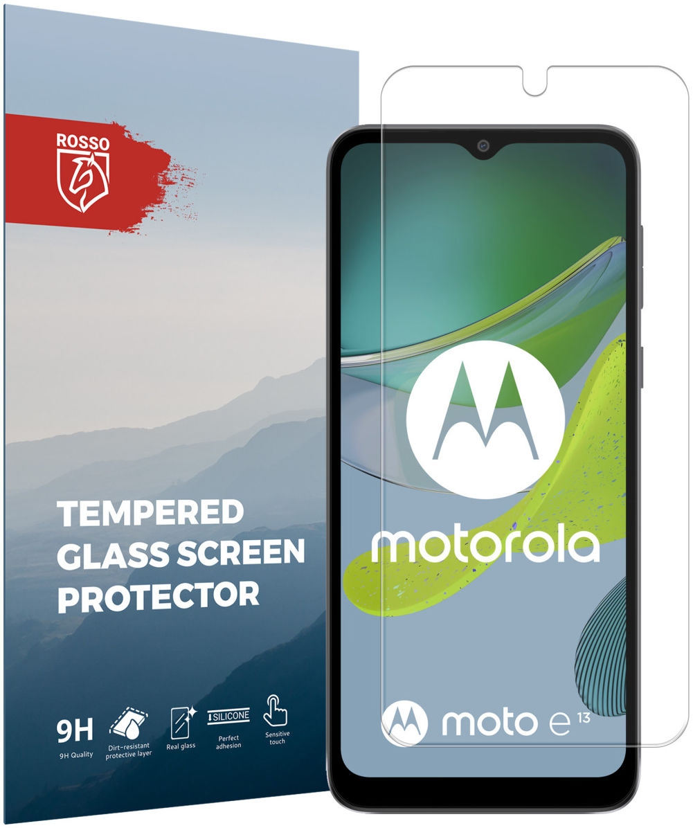 Rosso Tempered Glass - Αντιχαρακτικό Προστατευτικό Γυαλί Οθόνης Motorola Moto E13 - Clear