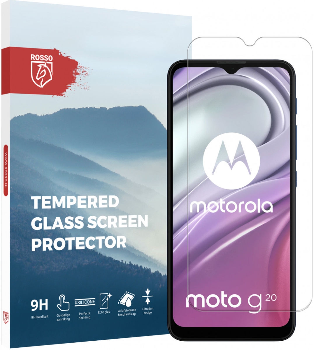 Rosso Tempered Glass - Αντιχαρακτικό Προστατευτικό Γυαλί Οθόνης Motorola Moto G30 / G20 / G10 - Clear