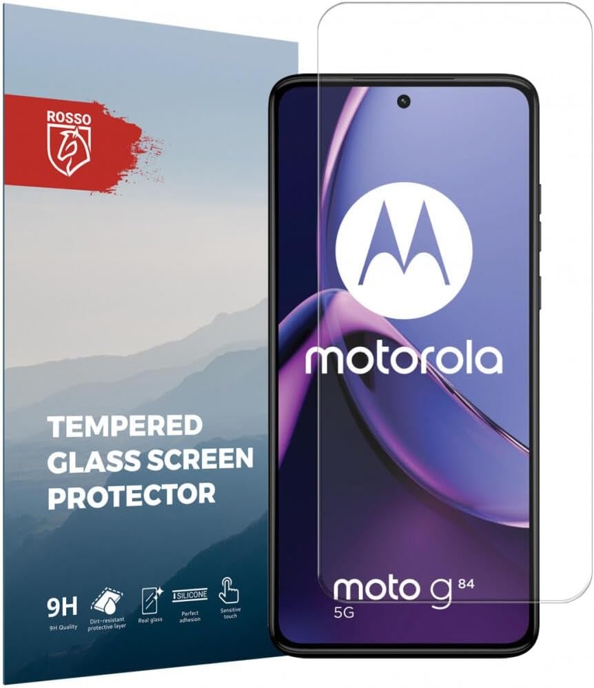 Rosso Tempered Glass - Αντιχαρακτικό Προστατευτικό Γυαλί Οθόνης Motorola Moto G84 - Clear