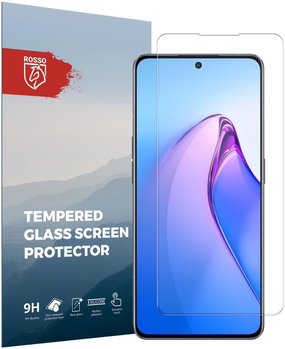 Rosso Tempered Glass - Αντιχαρακτικό Προστατευτικό Γυαλί Οθόνης Oppo Reno8 - Clear (8719246375484)