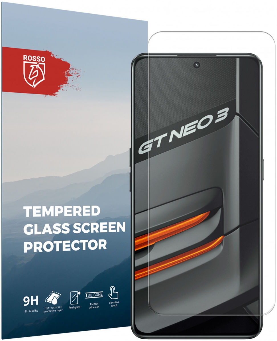 Rosso Tempered Glass - Αντιχαρακτικό Προστατευτικό Γυαλί Οθόνης Realme GT Neo 3 - Clear (8719246358142)