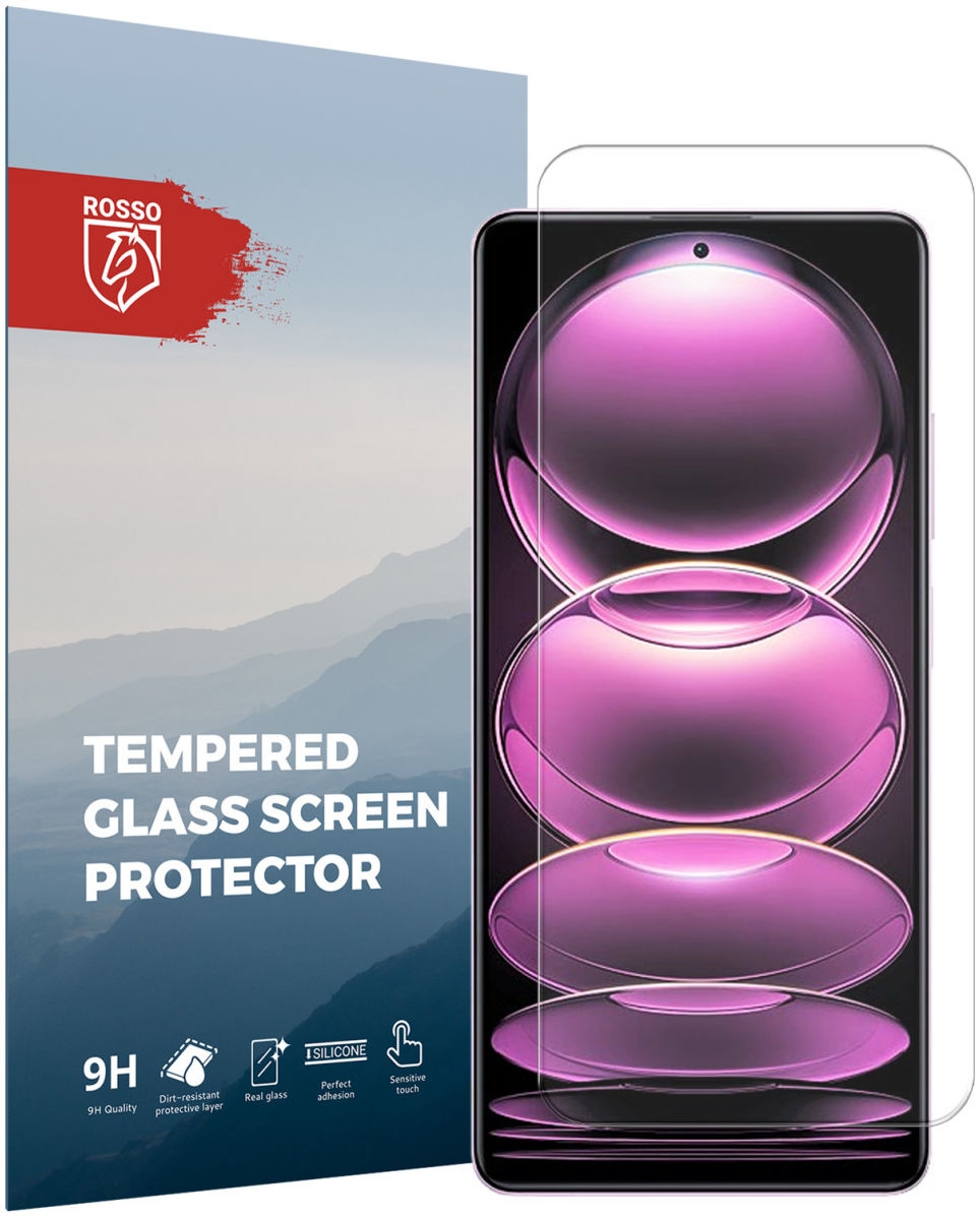 Rosso Tempered Glass - Αντιχαρακτικό Προστατευτικό Γυαλί Οθόνης Xiaomi Redmi Note 12 Pro / Poco X5 Pro - Clear