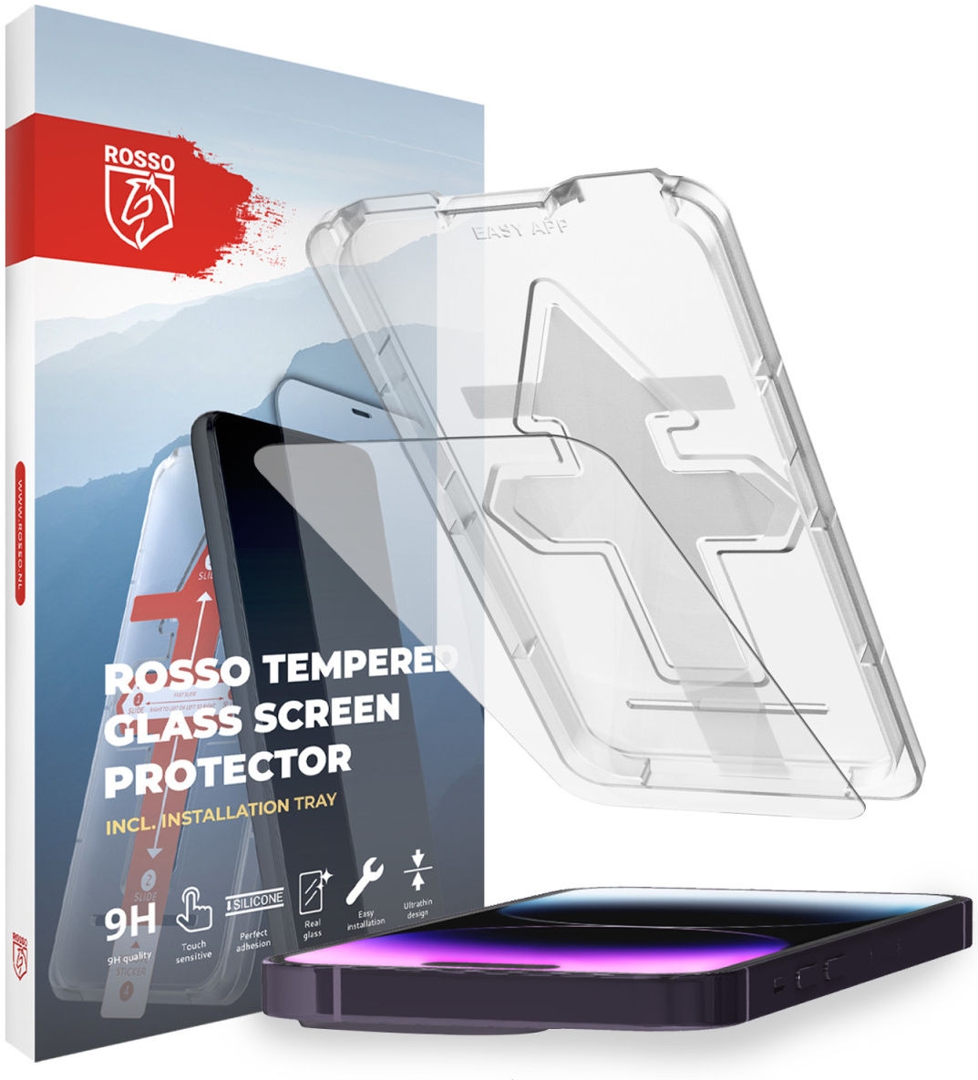 Rosso Tempered Glass - Αντιχαρακτικό Προστατευτικό Γυαλί Οθόνης Apple iPhone 14 Pro