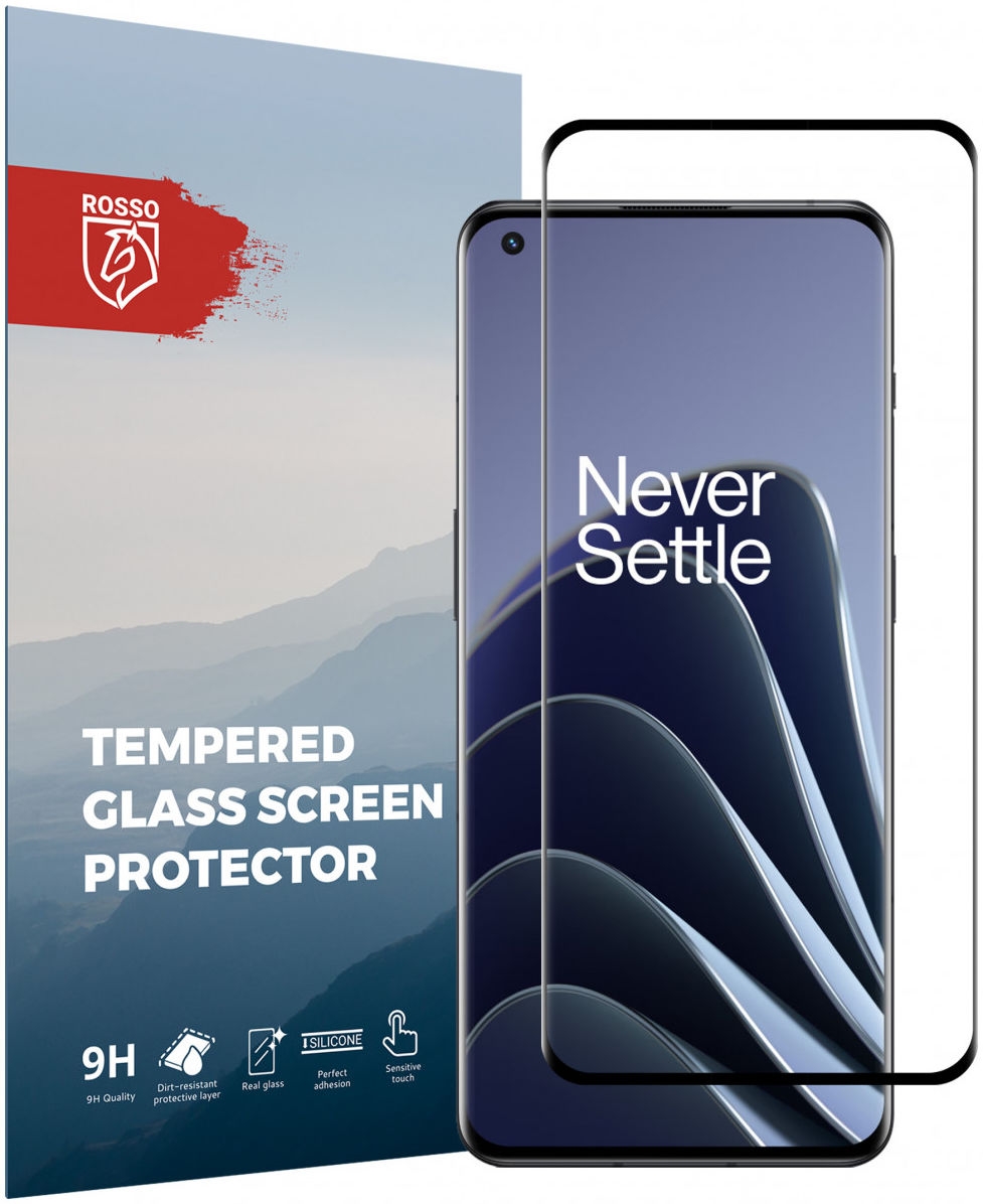 Rosso Tempered Glass - FullFace Αντιχαρακτικό Προστατευτικό Γυαλί Οθόνης OnePlus 10 Pro - Black