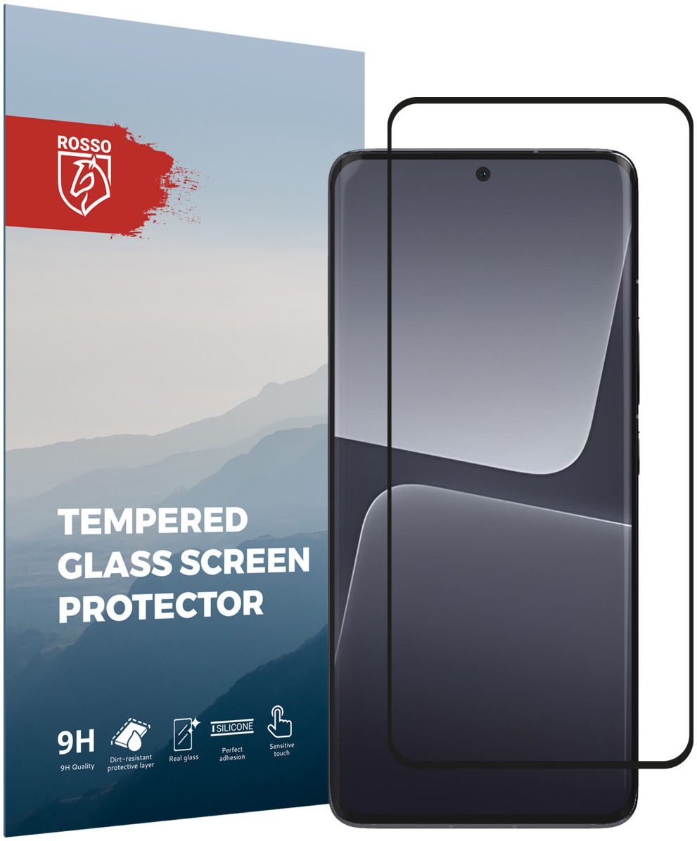 Rosso Tempered Glass - FullFace Αντιχαρακτικό Προστατευτικό Γυαλί Οθόνης Xiaomi 13 Pro - Black