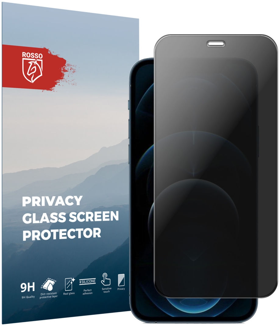 Rosso Tempered Glass Privacy - Αντιχαρακτικό Γυαλί Προστασίας Απορρήτου Οθόνης Apple iPhone 12 Pro Max
