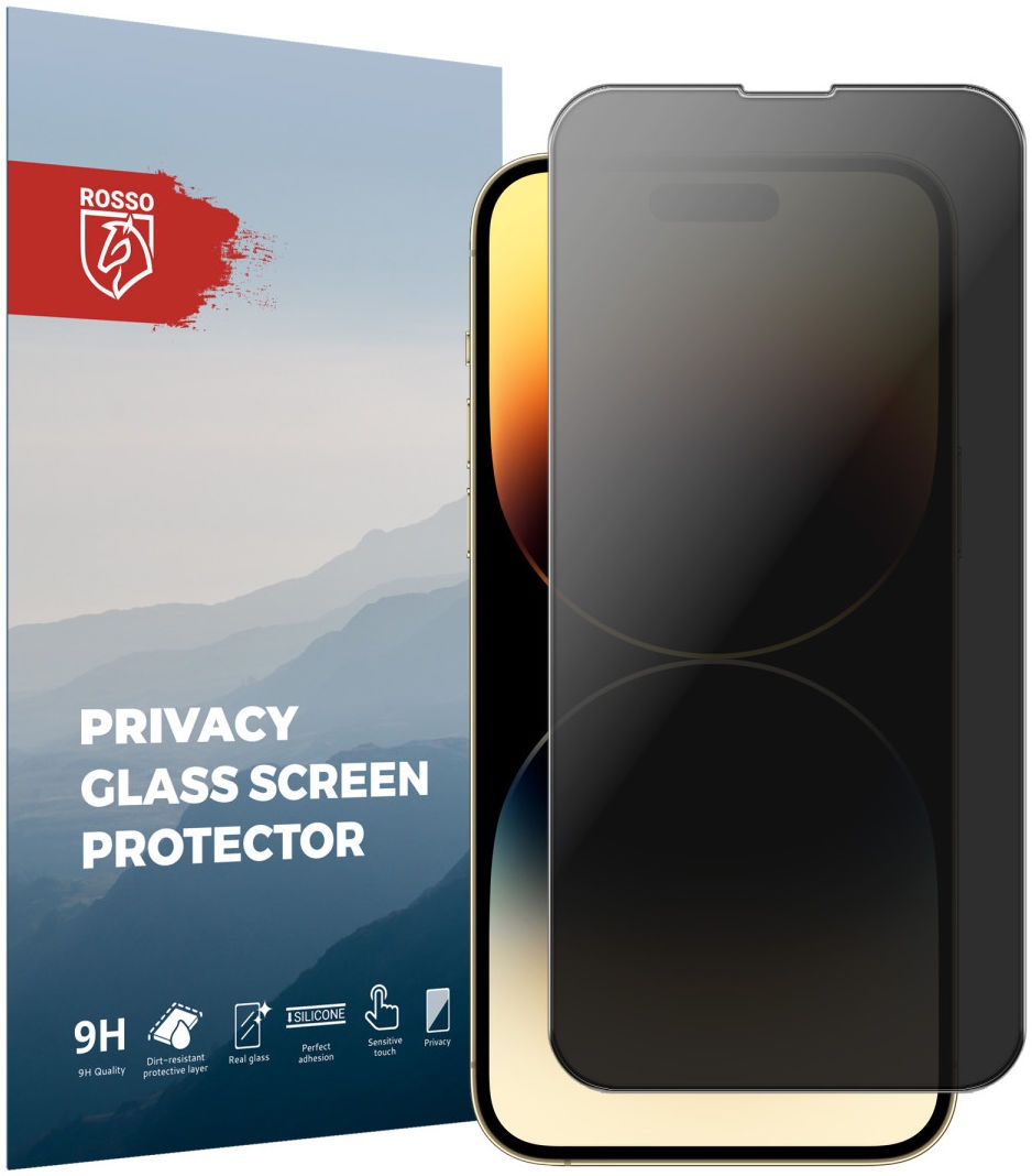 Rosso Tempered Glass Privacy - Αντιχαρακτικό Γυαλί Προστασίας Απορρήτου Οθόνης Apple iPhone 14 Pro Max 