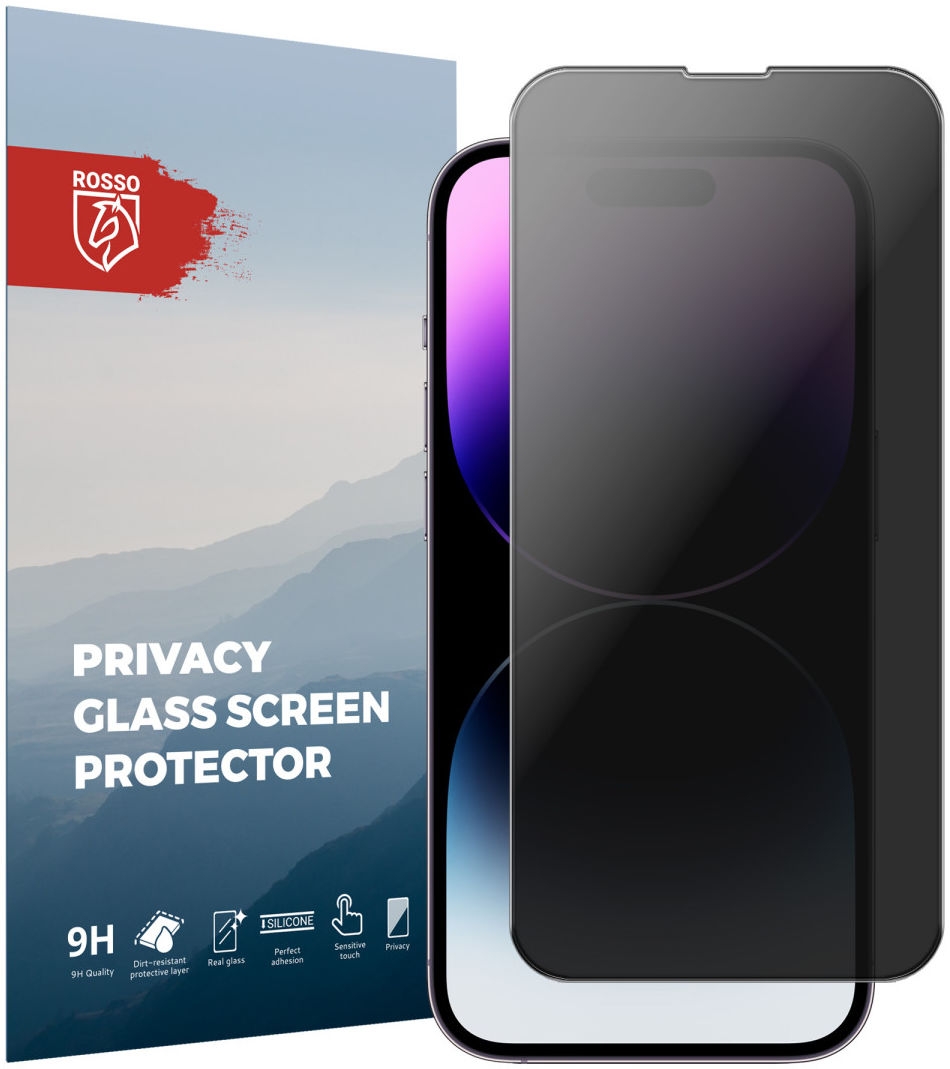 Rosso Tempered Glass Privacy - Αντιχαρακτικό Γυαλί Προστασίας Απορρήτου Οθόνης Apple iPhone 14 Pro