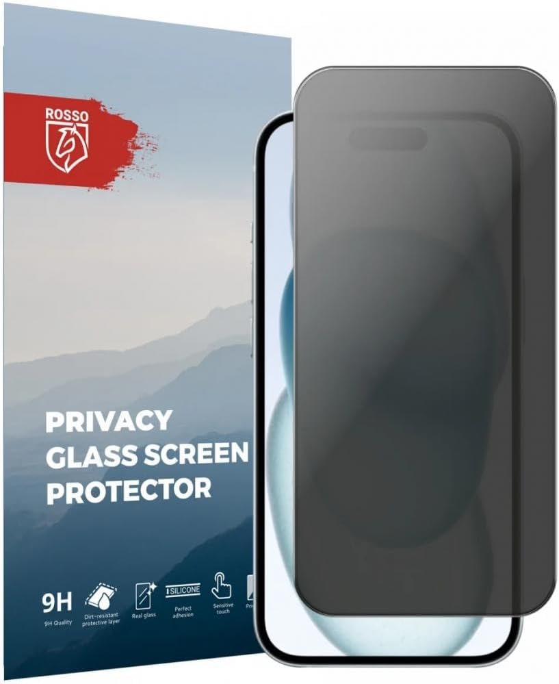 Rosso Tempered Glass Privacy - Αντιχαρακτικό Γυαλί Προστασίας Απορρήτου Οθόνης Apple iPhone 15