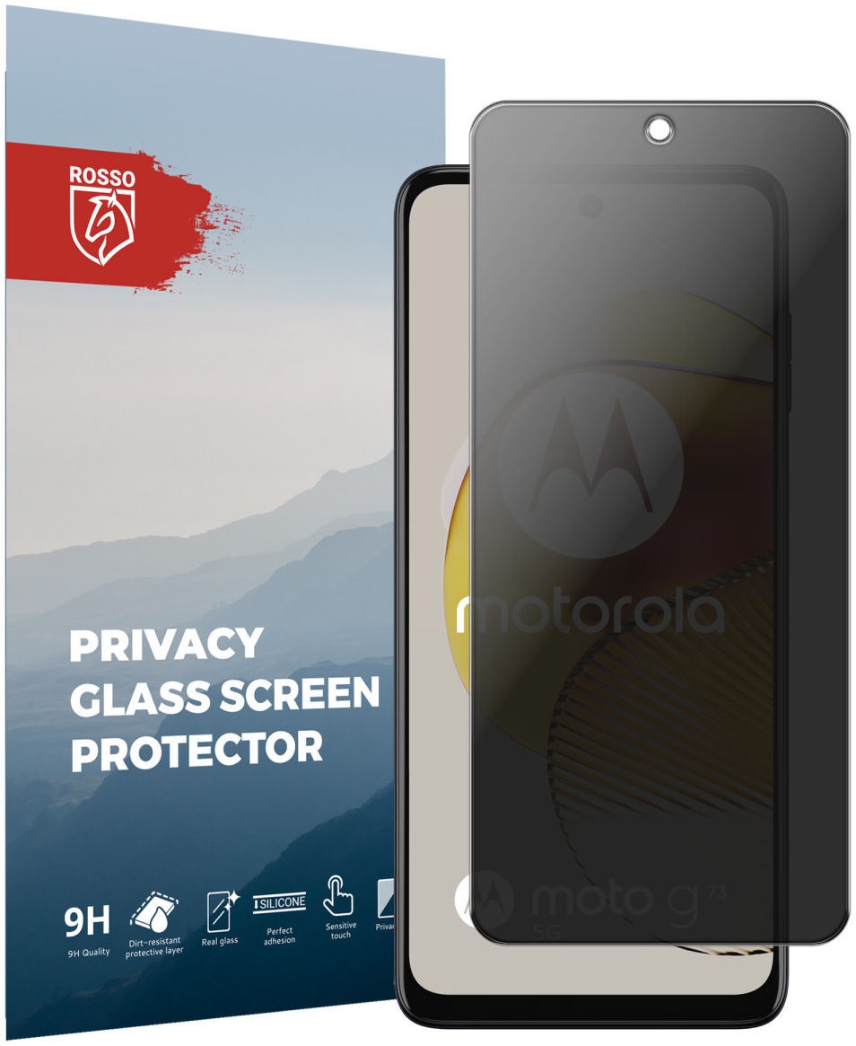 Rosso Tempered Glass Privacy - Αντιχαρακτικό Γυαλί Προστασίας Απορρήτου Οθόνης Motorola Moto G73
