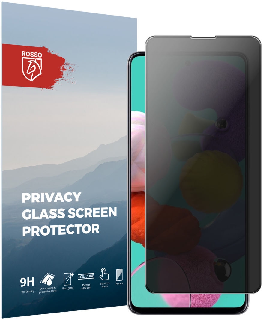 Rosso Tempered Glass Privacy - Αντιχαρακτικό Γυαλί Προστασίας Απορρήτου Οθόνης Samsung Galaxy A51